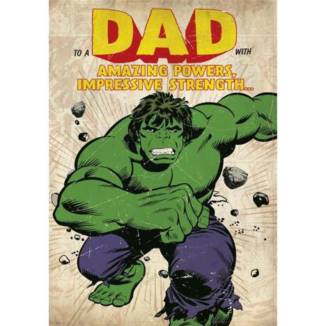 Dad Marvel Incredible Hulk Birthday Card £2.40